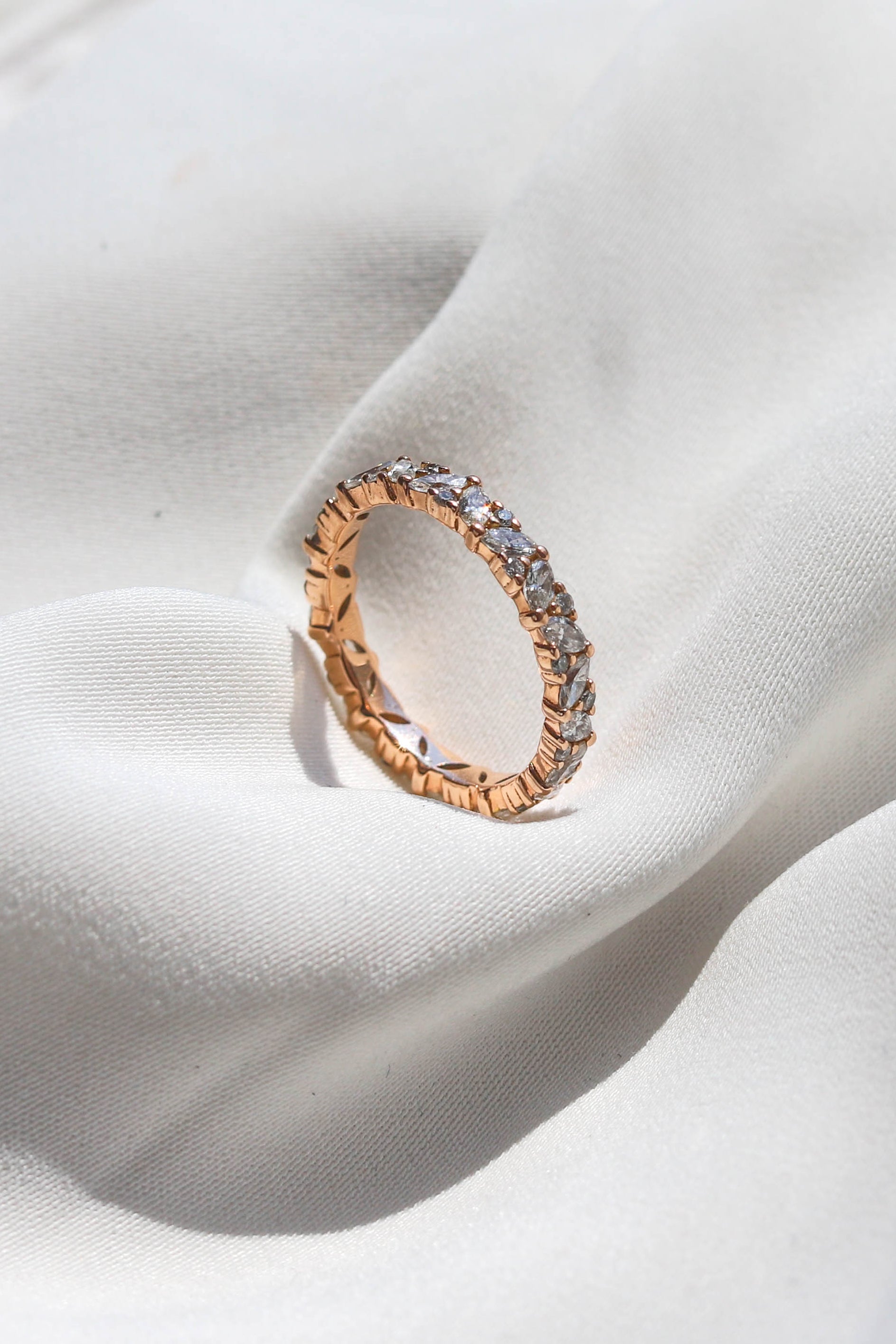 0.37 CT Round Full Eternity Lab Grown Diamond Wedding Band