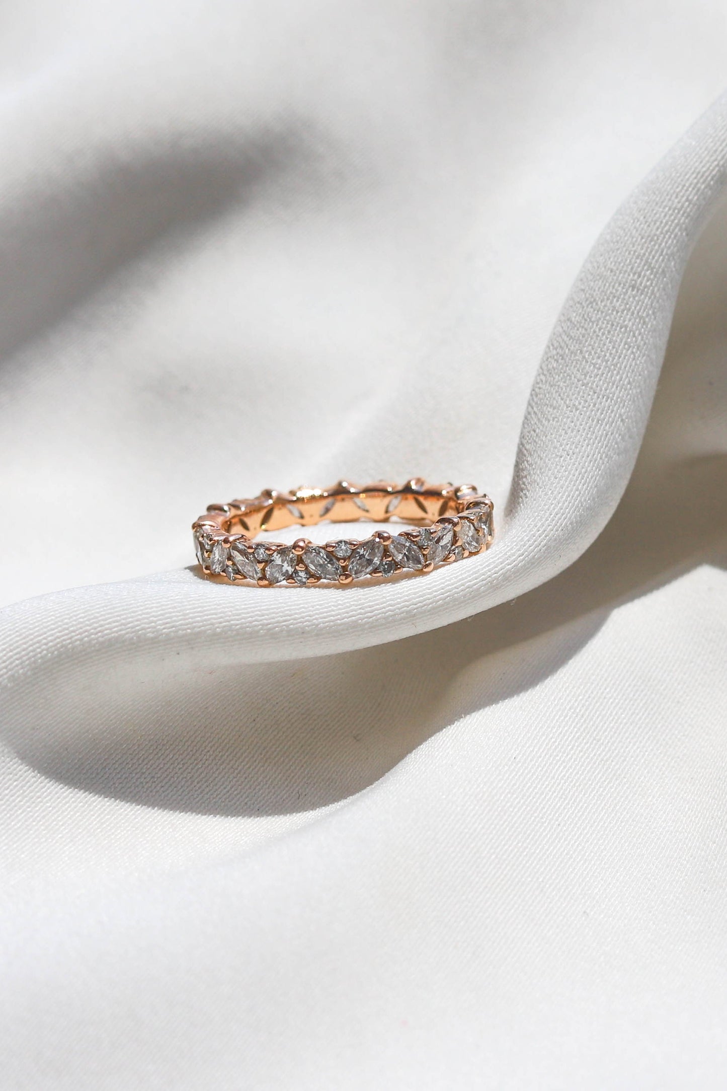 0.37 CT Round Full Eternity Lab Grown Diamond Wedding Band