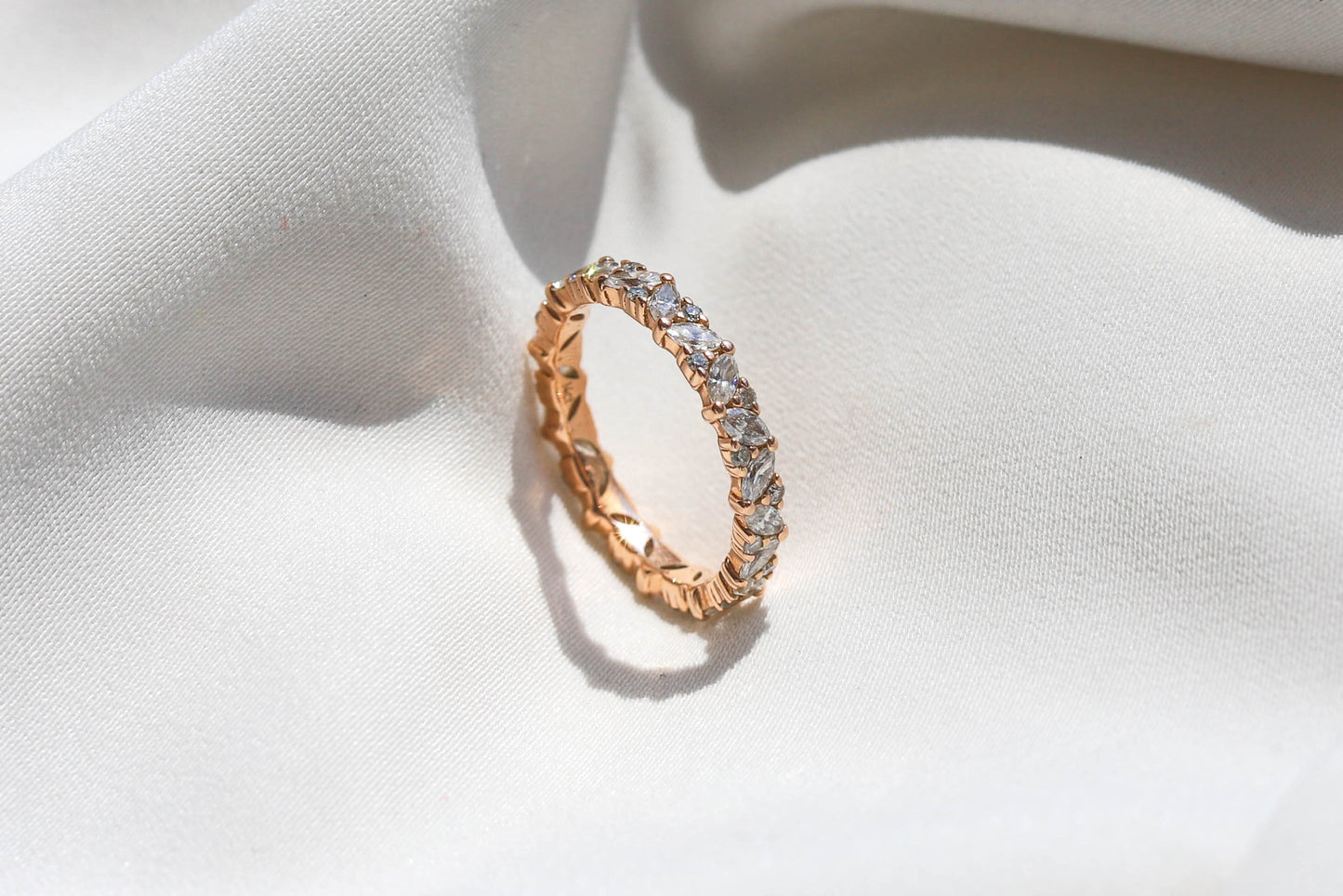 0.37 CT Round Full Eternity Lab Grown Diamond Wedding Band