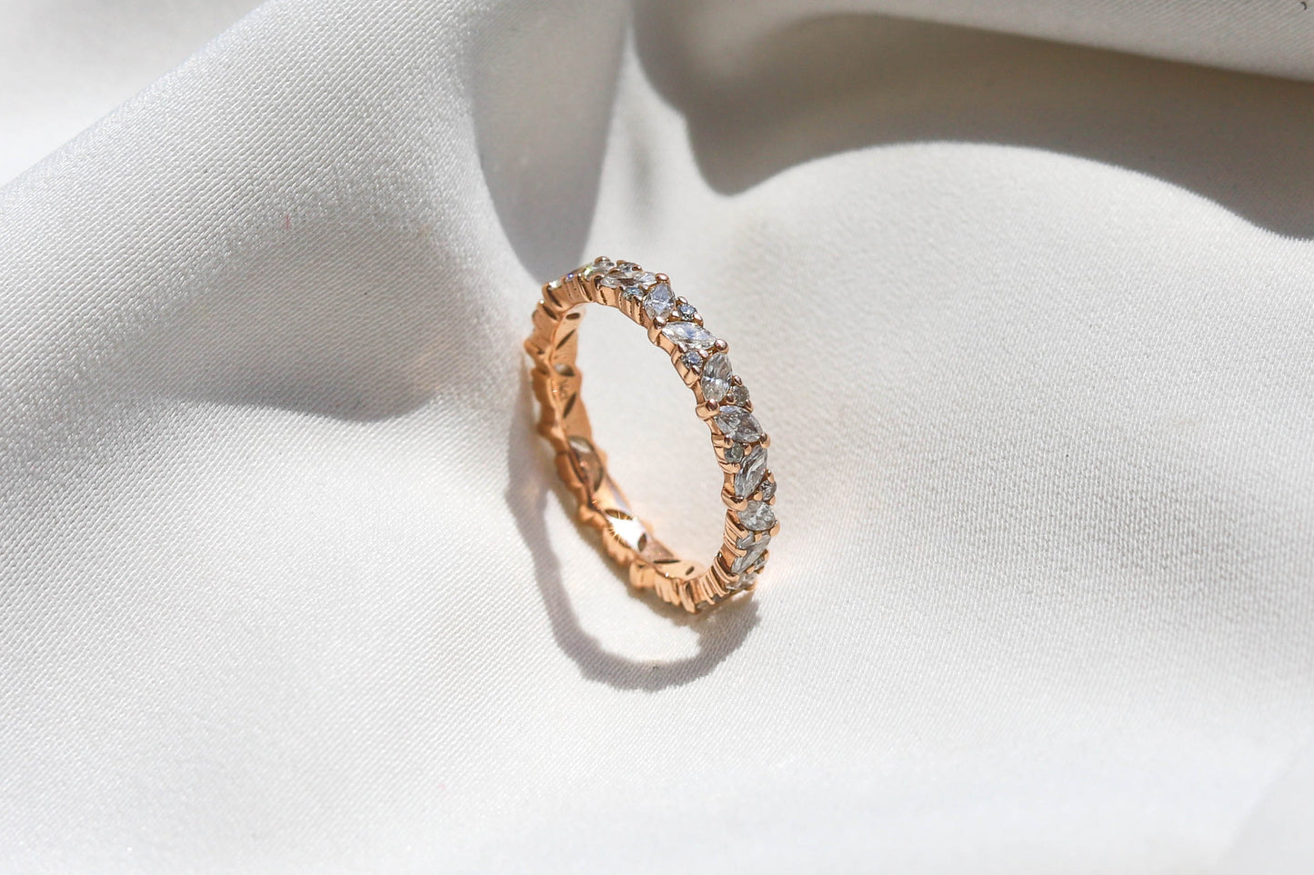 0.37 CT Round Full Eternity Lab Grown Diamond Wedding Band