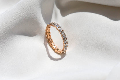 0.37 CT Round Full Eternity Lab Grown Diamond Wedding Band