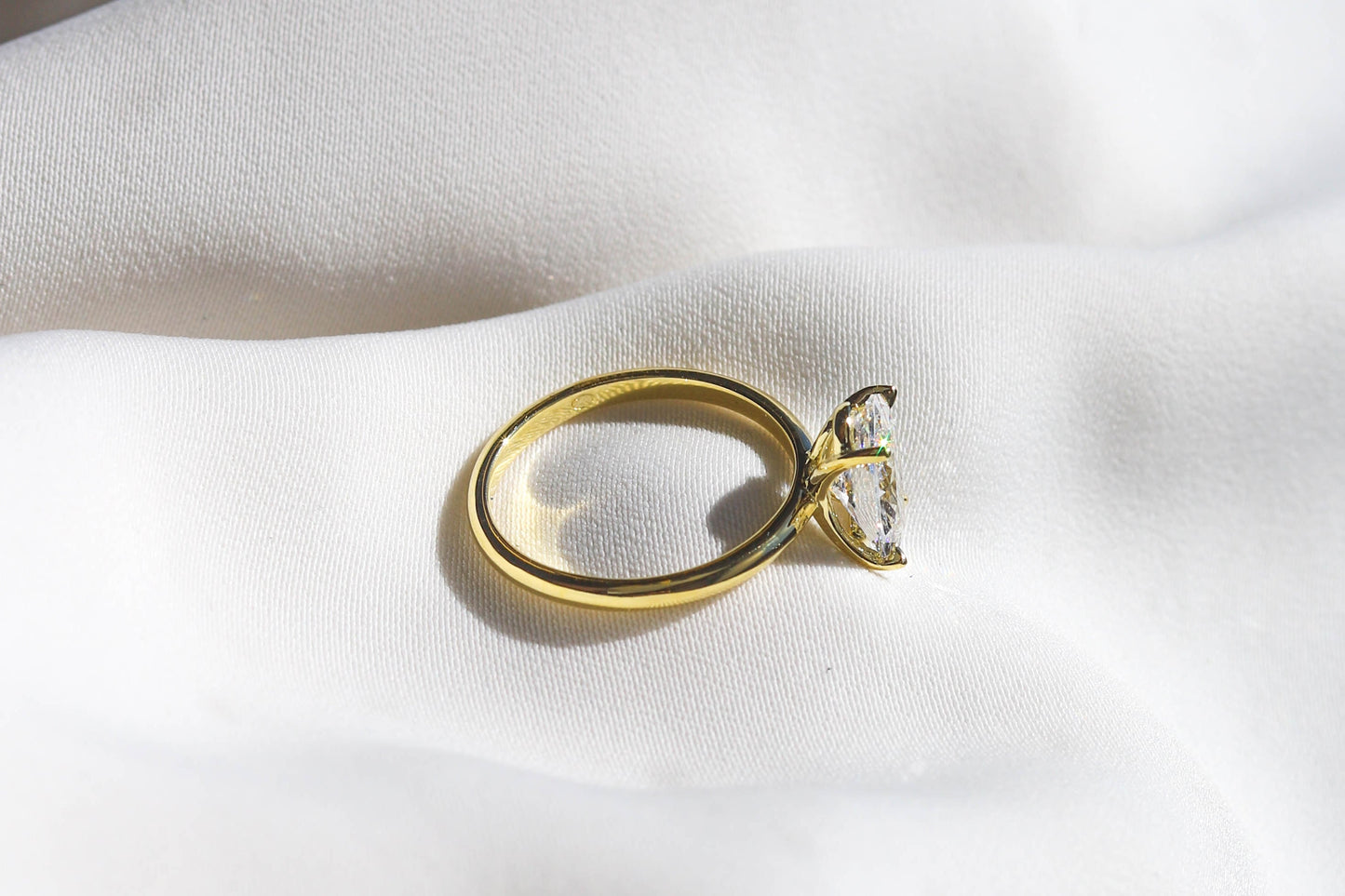 2 CT Round Three Stones Lab Grown Diamond Engagement Ring