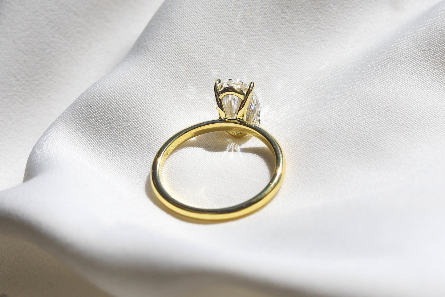 2 CT Round Three Stones Lab Grown Diamond Engagement Ring