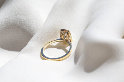2 CT Round Three Stones Lab Grown Diamond Engagement Ring