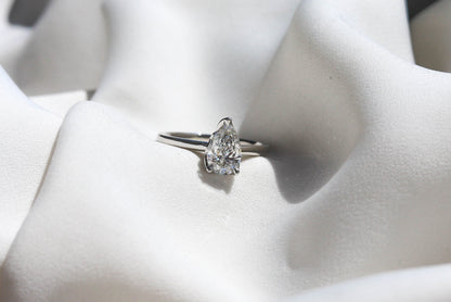 2 CT Round Three Stones Lab Grown Diamond Engagement Ring
