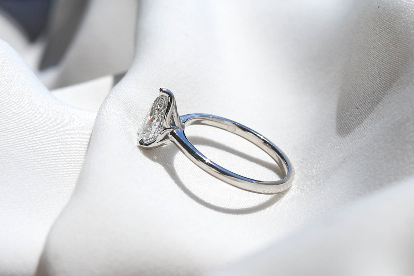 2 CT Round Three Stones Lab Grown Diamond Engagement Ring