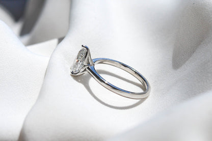 2 CT Round Three Stones Lab Grown Diamond Engagement Ring