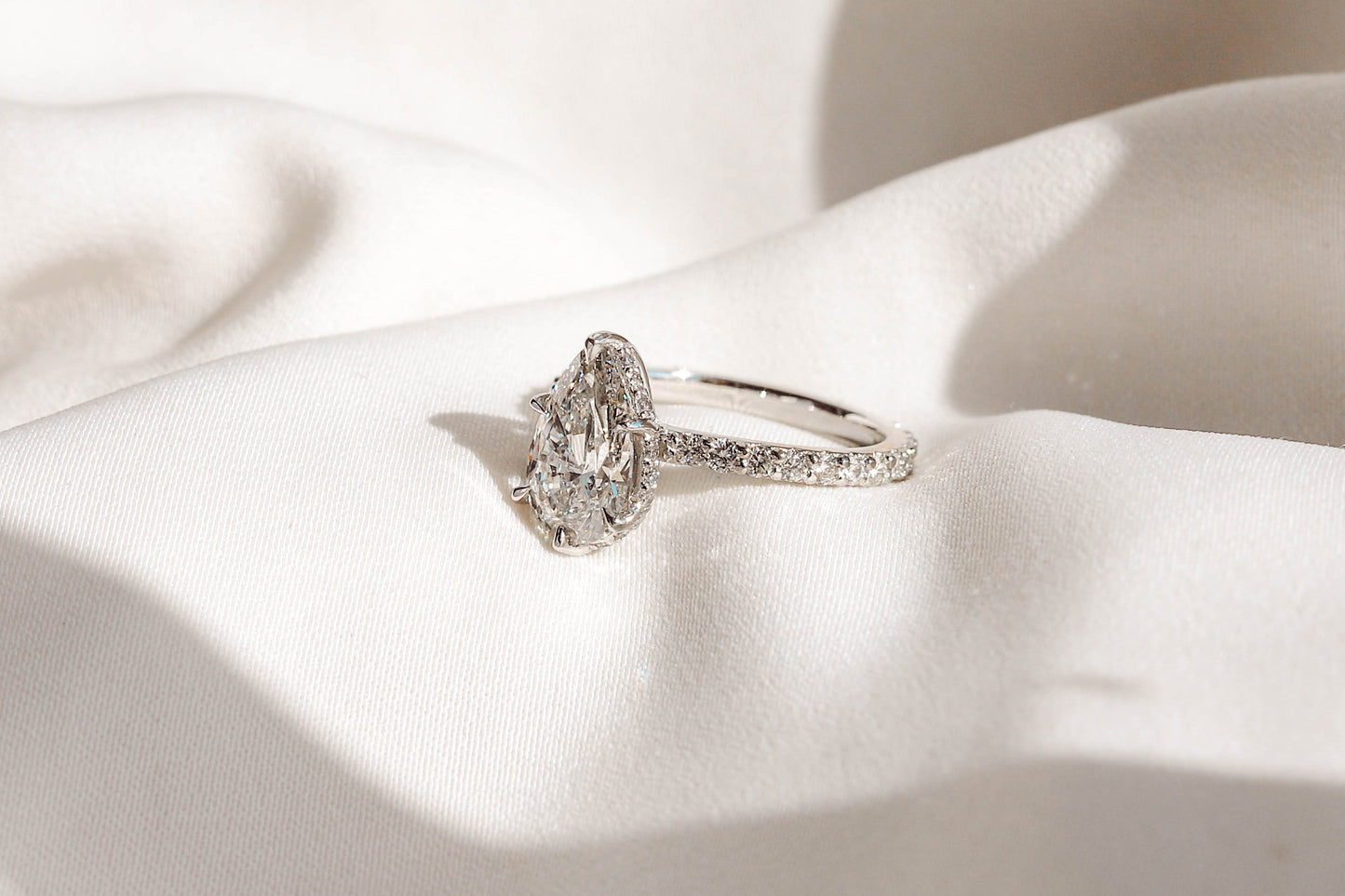 2 CT Round Three Stones Lab Grown Diamond Engagement Ring