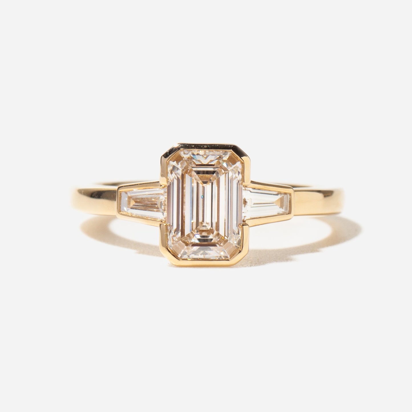 2 CT Round Three Stones Lab Grown Diamond Engagement Ring