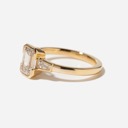 2 CT Round Three Stones Lab Grown Diamond Engagement Ring