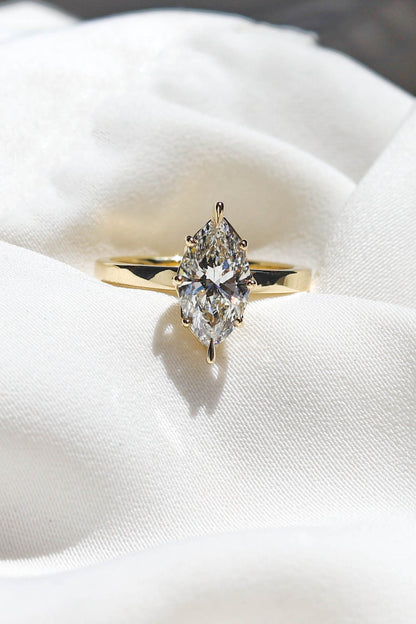 2 CT Round Three Stones Lab Grown Diamond Engagement Ring