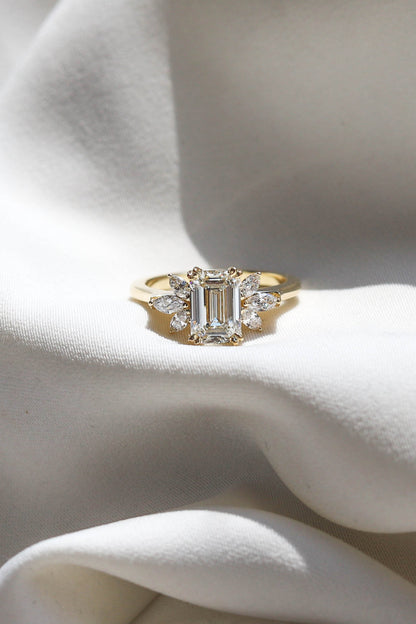 2 CT Round Three Stones Lab Grown Diamond Engagement Ring