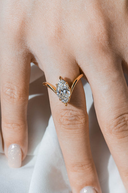 2 CT Round Three Stones Lab Grown Diamond Engagement Ring