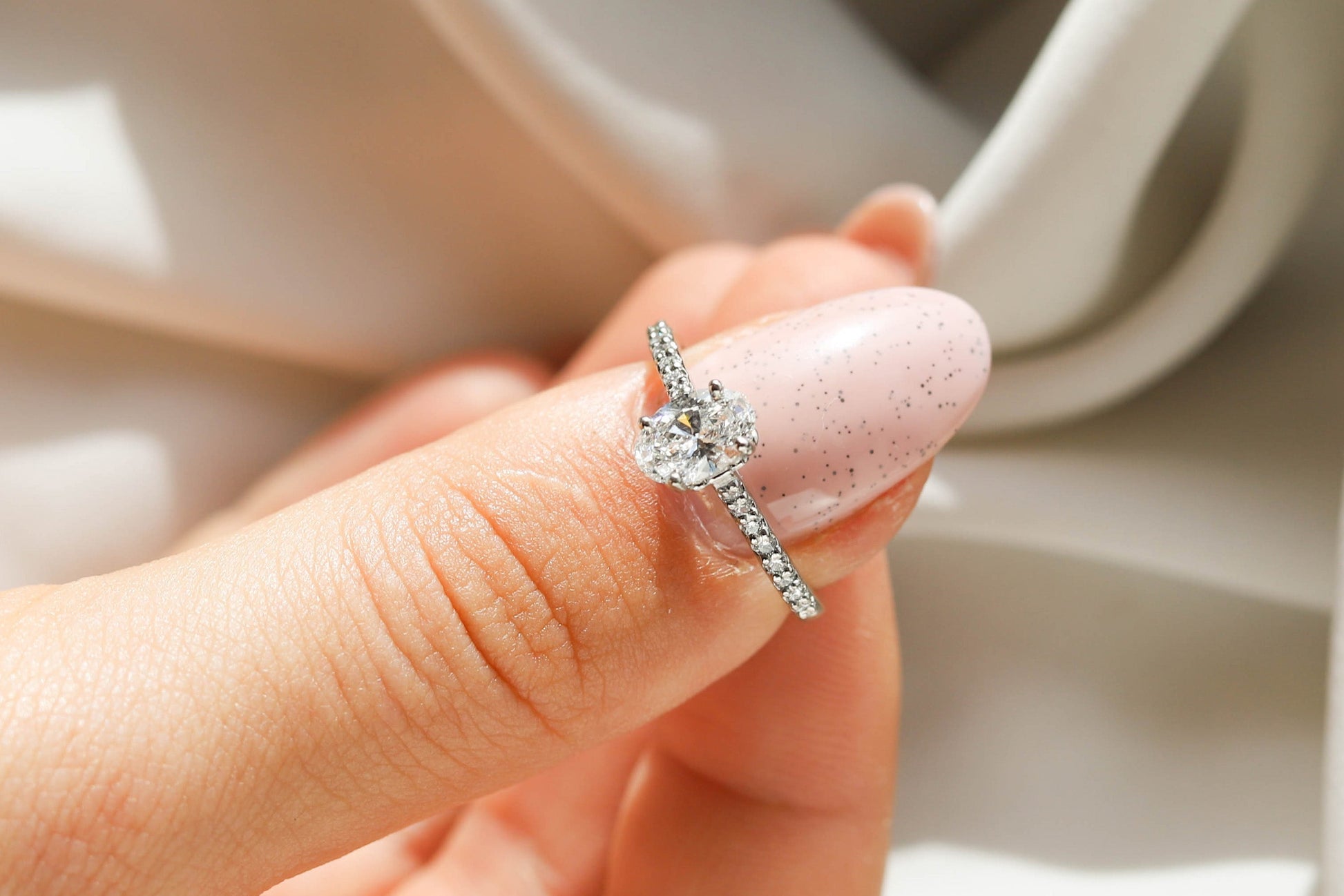 2 CT Round Three Stones Lab Grown Diamond Engagement Ring