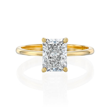 2 CT Round Three Stones Lab Grown Diamond Engagement Ring