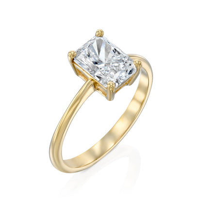 2 CT Round Three Stones Lab Grown Diamond Engagement Ring