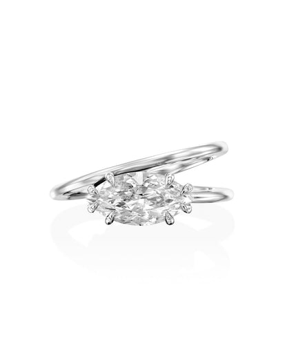 2 CT Round Three Stones Lab Grown Diamond Engagement Ring