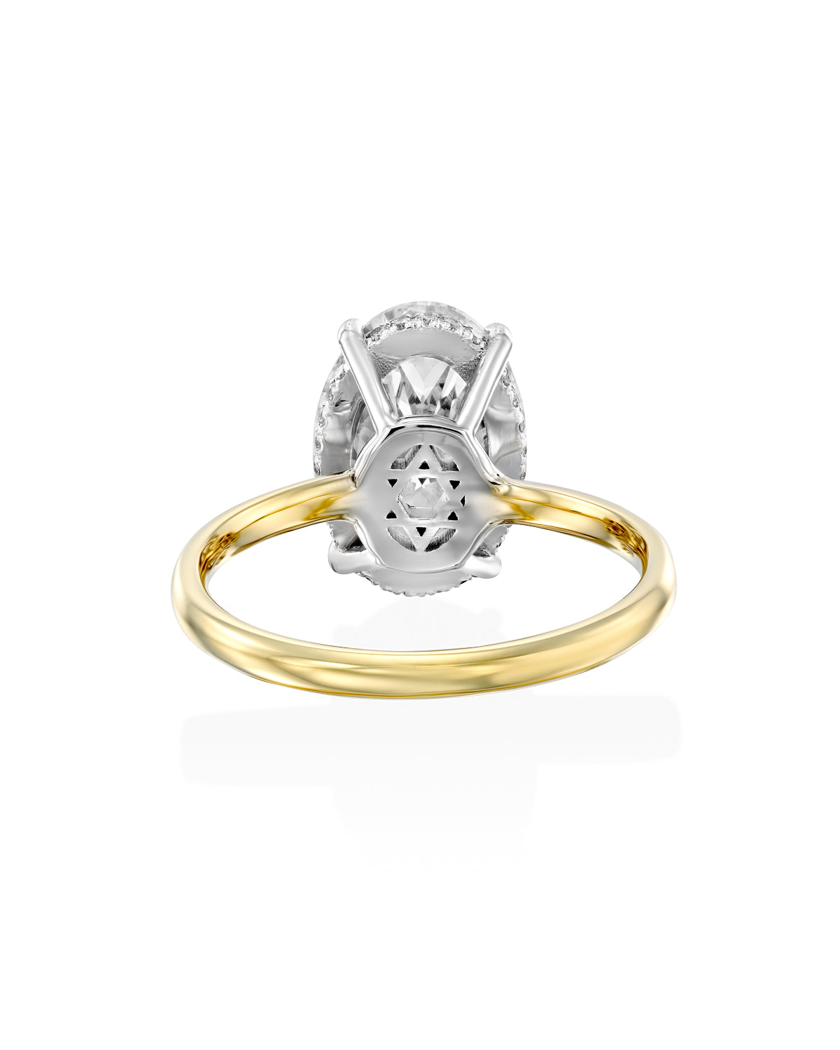 2 CT Round Three Stones Lab Grown Diamond Engagement Ring