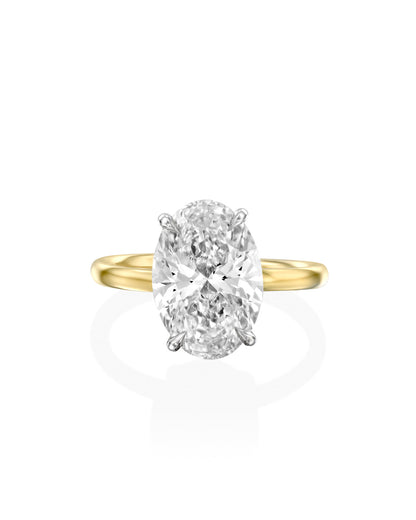 2 CT Round Three Stones Lab Grown Diamond Engagement Ring