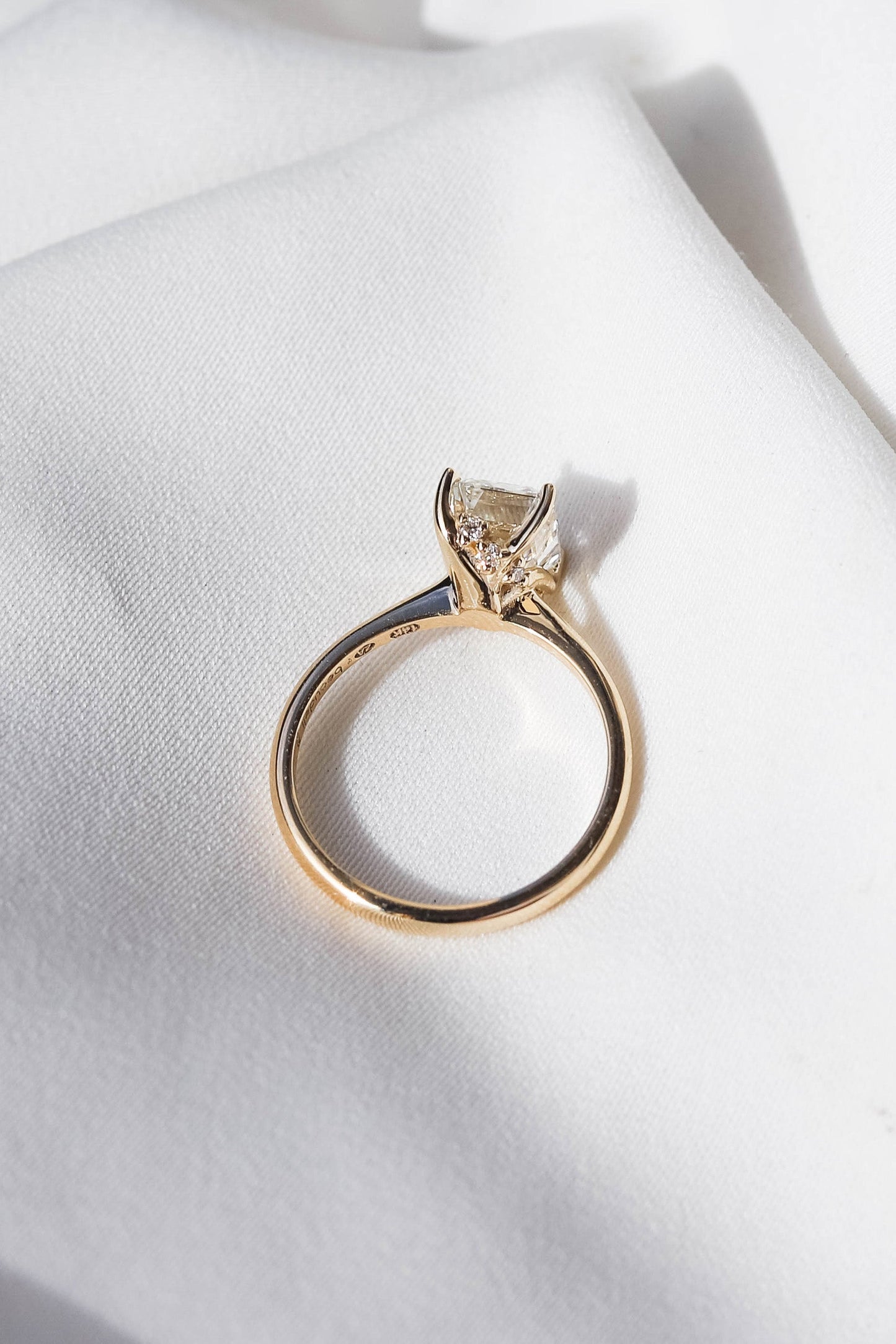 2 CT Round Three Stones Lab Grown Diamond Engagement Ring