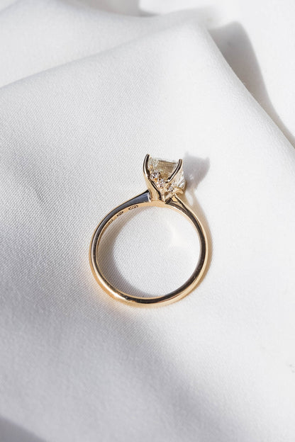 2 CT Round Three Stones Lab Grown Diamond Engagement Ring