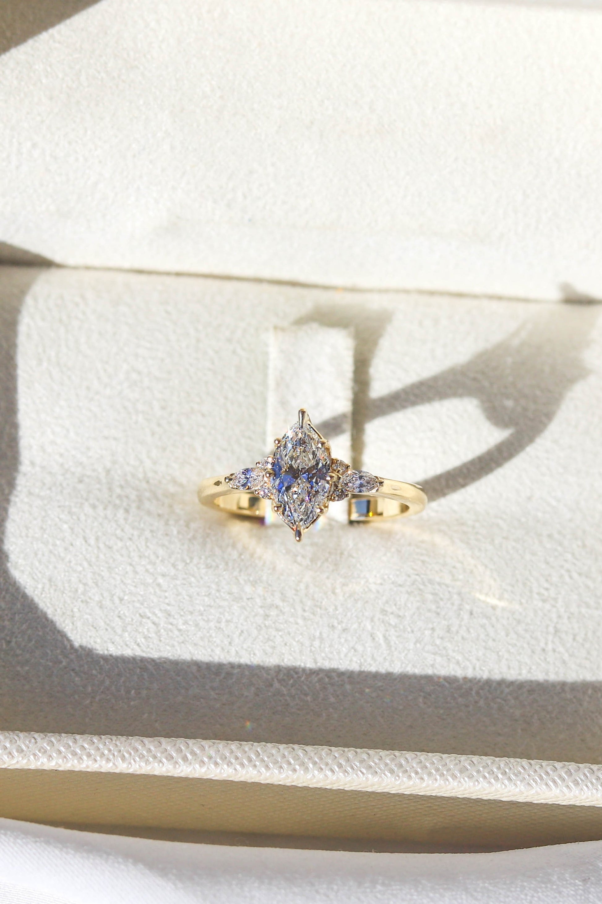 2 CT Round Three Stones Lab Grown Diamond Engagement Ring