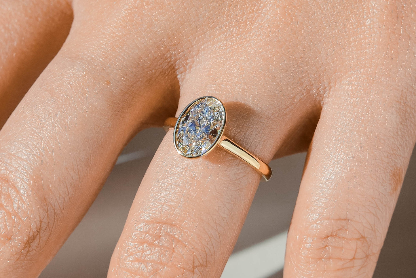 2 CT Round Three Stones Lab Grown Diamond Engagement Ring
