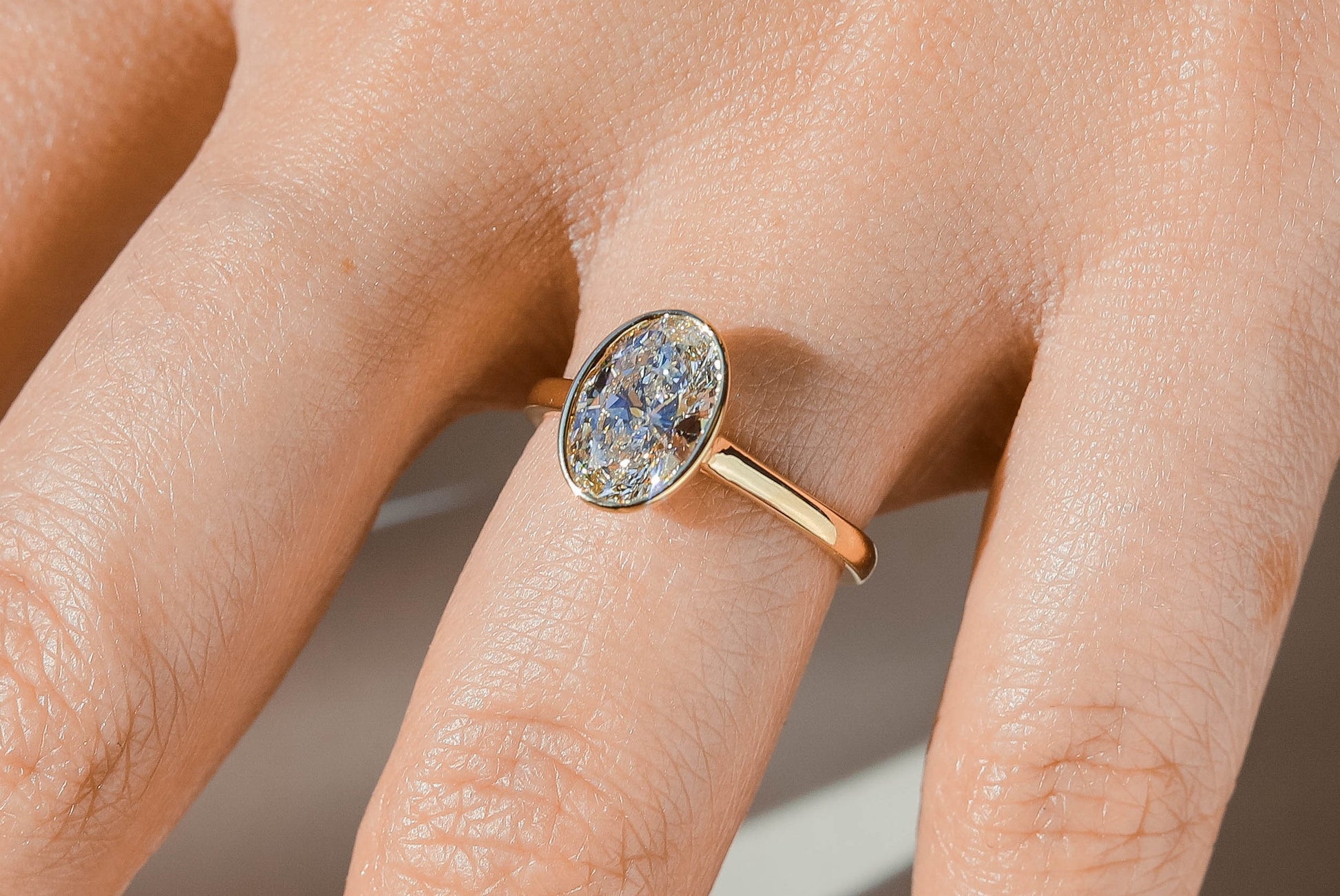 2 CT Round Three Stones Lab Grown Diamond Engagement Ring