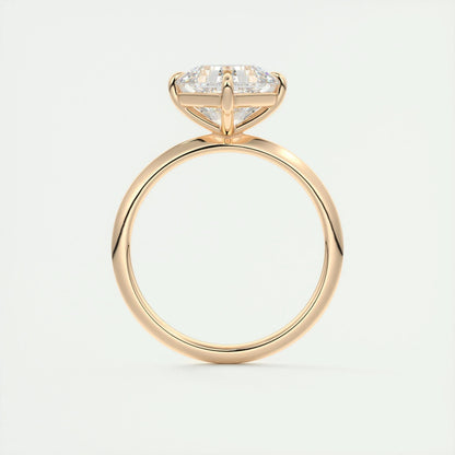 2 CT Asscher Solitaire CVD F/VS1 Diamond Engagement Ring 21