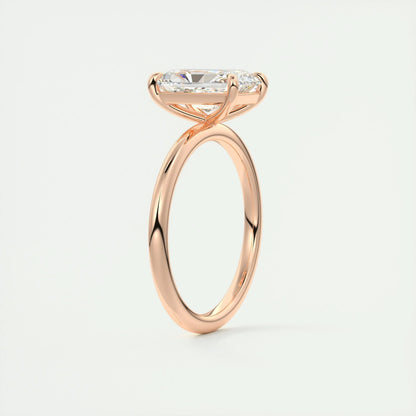 2.10 CT Radiant Cut Solitaire Moissanite Engagement Ring 20