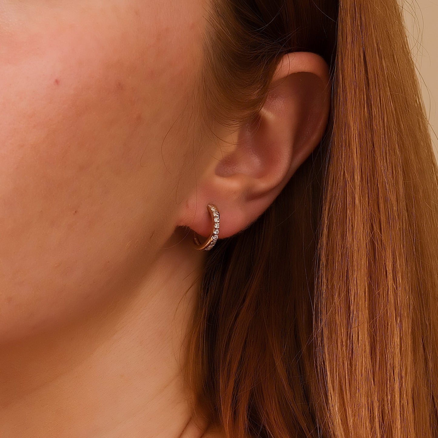 1.0 CT Round Bezel Solitaire Lab Grown Diamond Earrings