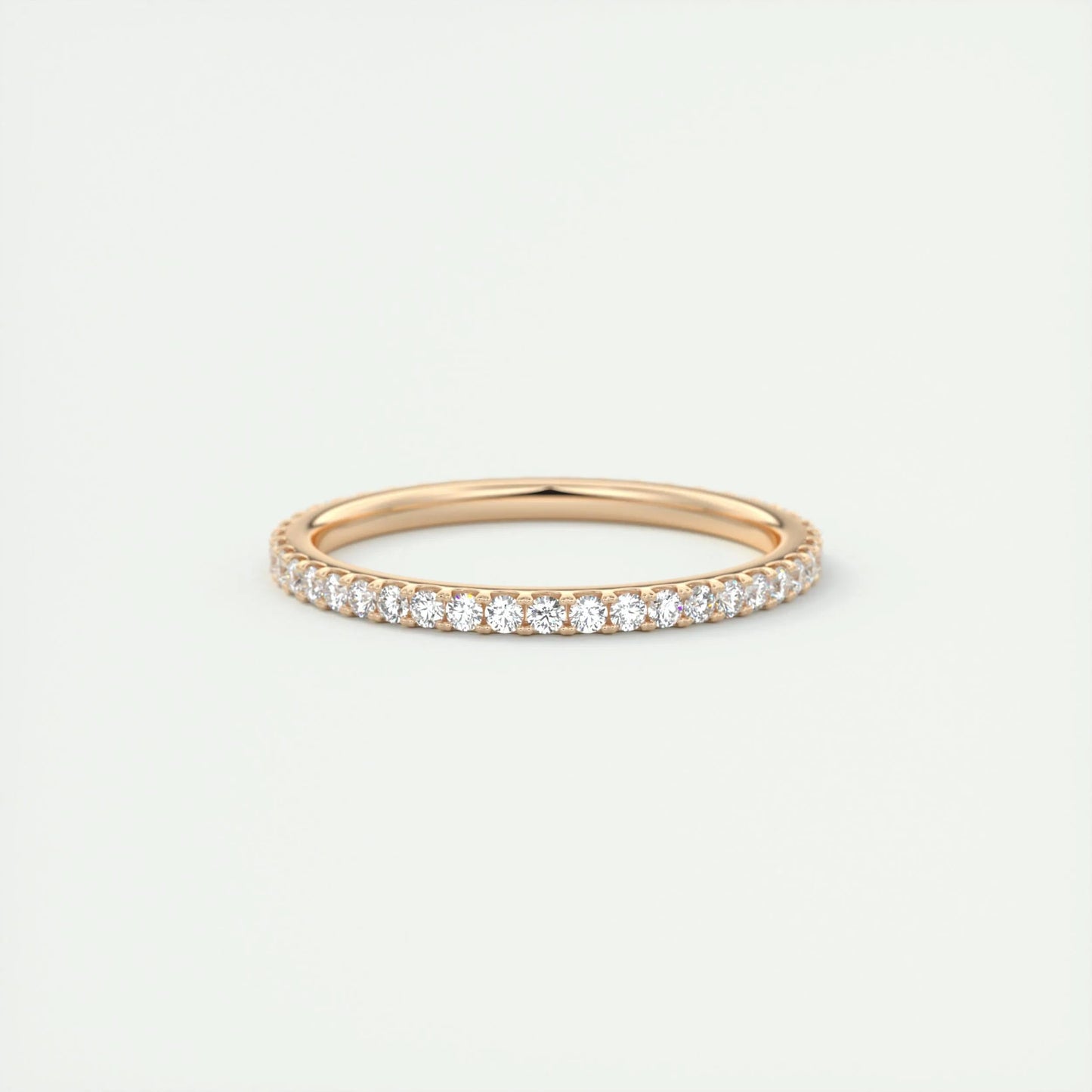 0.36 CT Round Full Eternity CVD EF/VVS Diamond Wedding Band 11