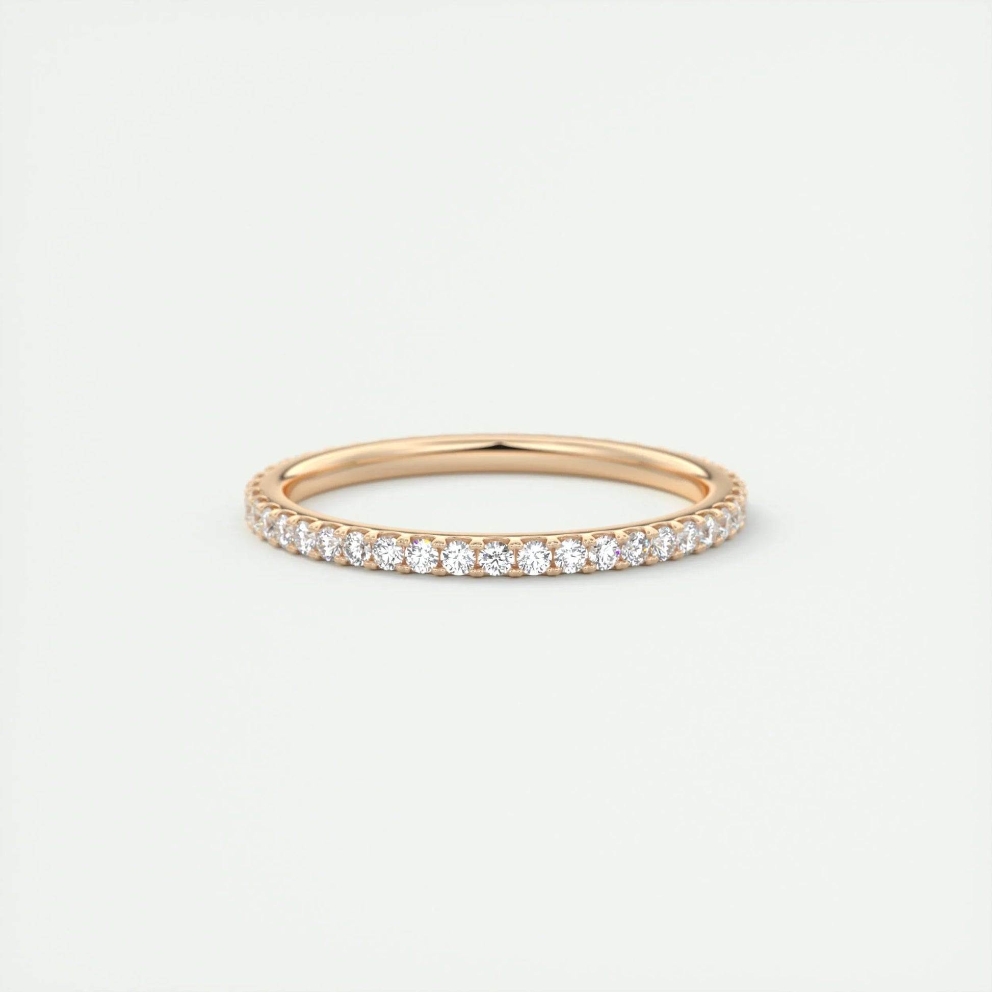 0.36 CT Round Full Eternity CVD EF/VVS Diamond Wedding Band 11