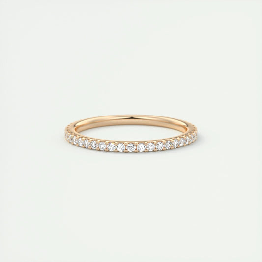 0.36 CT Round Full Eternity CVD EF/VVS Diamond Wedding Band 11