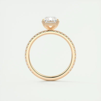 2 CT Radiant Solitaire CVD F/VS1 Diamond Engagement Ring 22