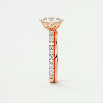 1.5 CT Oval Solitaire CVD F/VS1 Diamond Engagement Ring 19