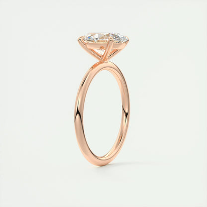 2 CT Oval Solitaire CVD F/VS1 Diamond Engagement Ring 21