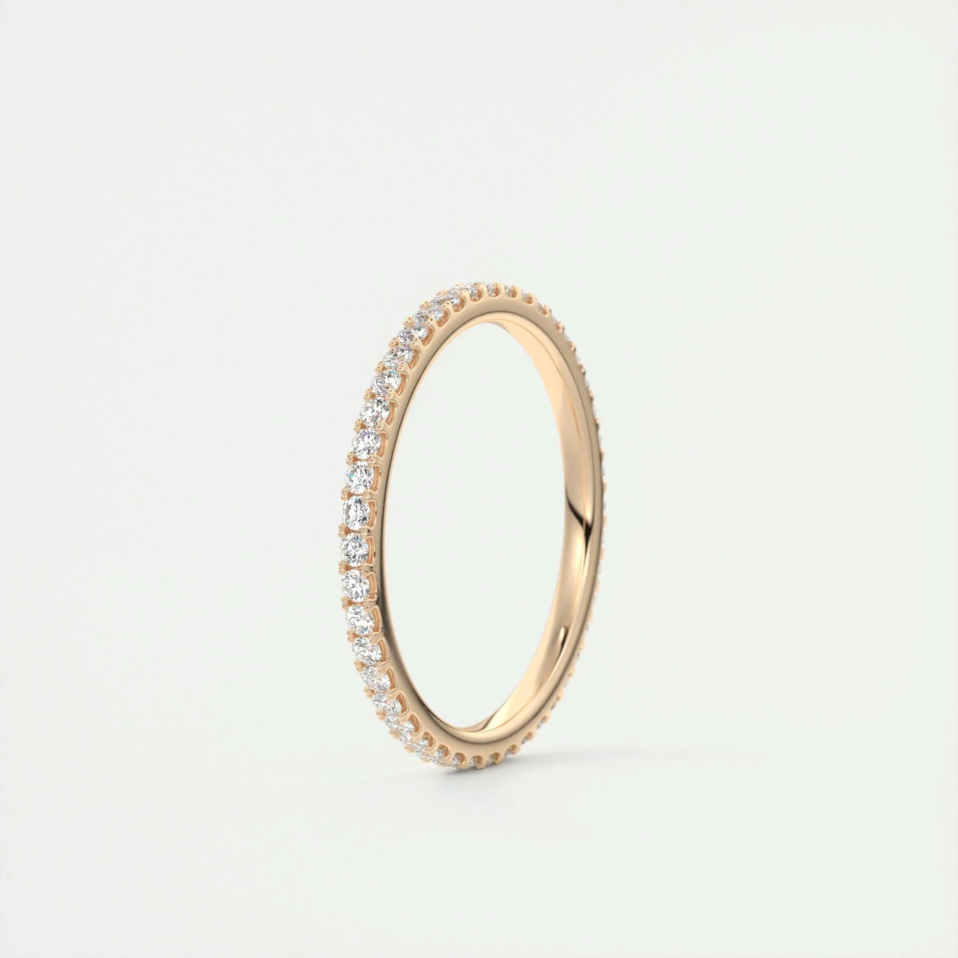 0.36 CT Round Full Eternity CVD EF/VVS Diamond Wedding Band 13