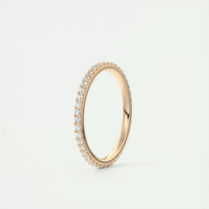 0.36 CT Round Full Eternity CVD EF/VVS Diamond Wedding Band 13