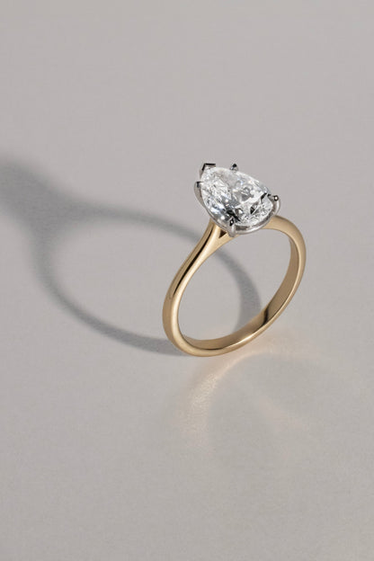 2 CT Round Three Stones Lab Grown Diamond Engagement Ring