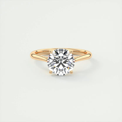 2.0 CT Round Cut Solitaire Moissanite Engagement Ring 15