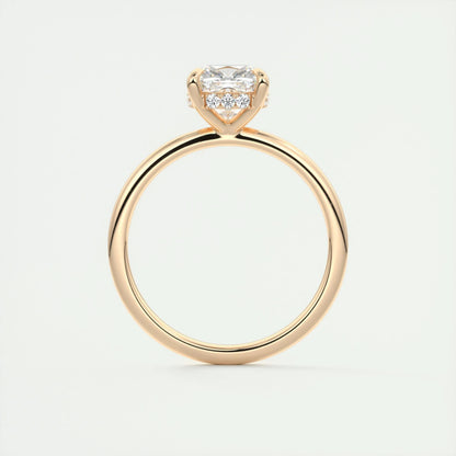 2 CT Cushion Hidden Halo CVD F/VS1 Diamond Engagement Ring 25