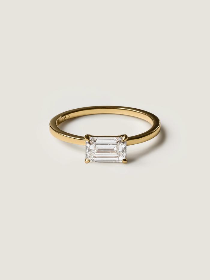 Marquise Cut Cluster Styled Lab Grown Diamond Engagement Ring