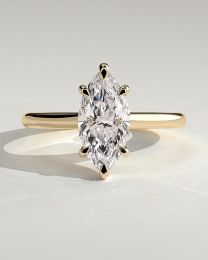 Marquise Solitaire Lab Grown Diamond Engagement Ring