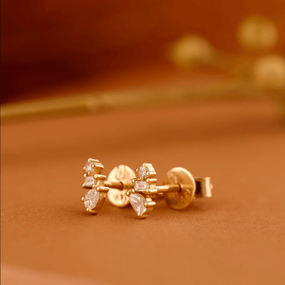 1.0 CT Round Bezel Solitaire Lab Grown Diamond Earrings