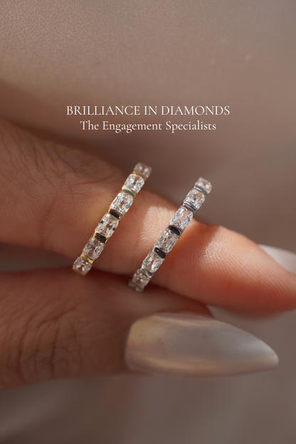 0.37 CT Round Full Eternity Lab Grown Diamond Wedding Band