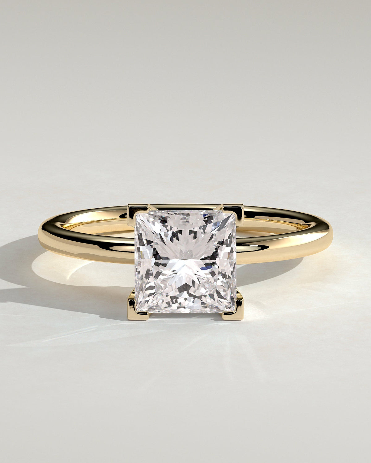 Princess Solitaire Lab Grown Diamond Engagement Ring