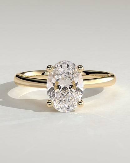 Oval Solitaire Lab Grown Diamond Engagement Ring