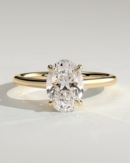 Oval Solitaire Lab Grown Diamond Engagement Ring