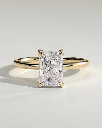 Radiant Solitaire Lab Grown Diamond Engagement Ring